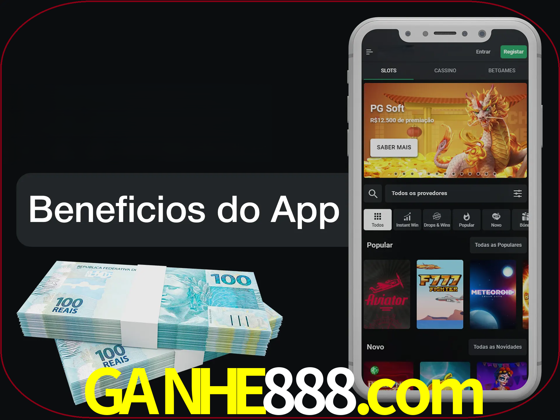 Obtenha todos os benefícios usando o aplicativo.
