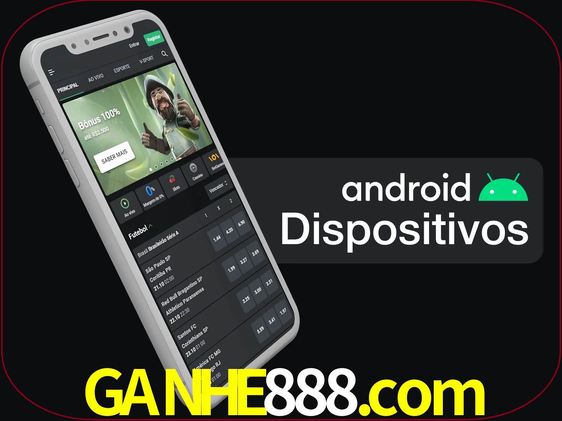 O aplicativo suporta a maioria de todos os dispositivos Android.