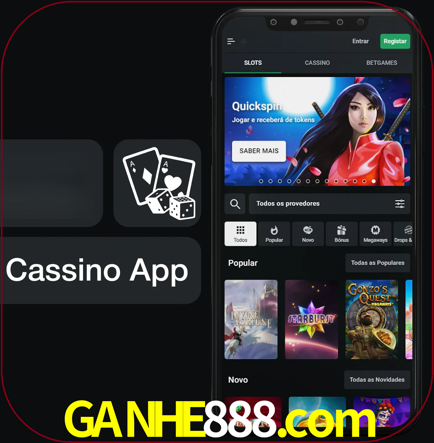Jogue jogos de cassino e ganhe.