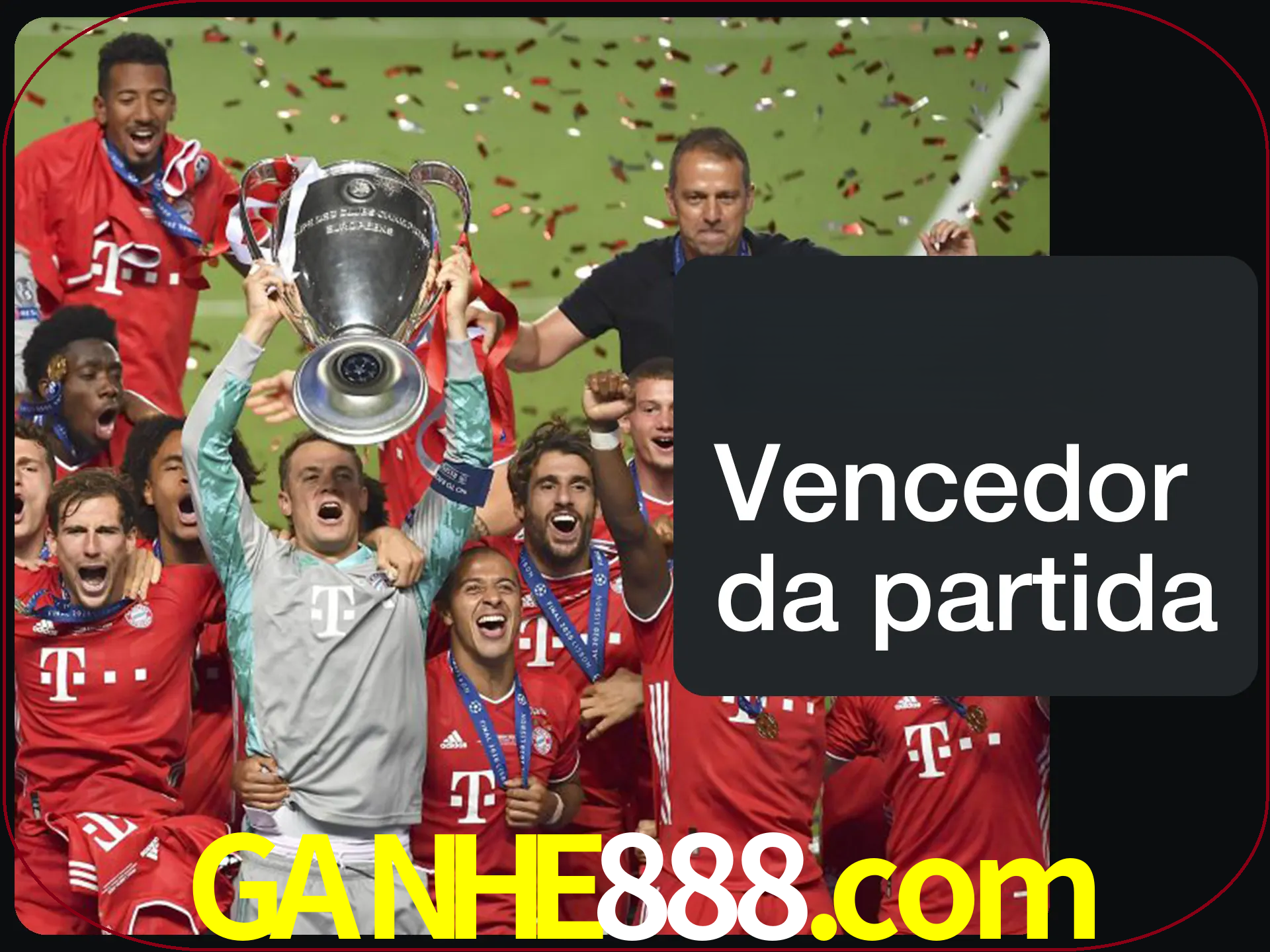 Aposte no vencedor e ganhe uma grande quantia de dinheiro.