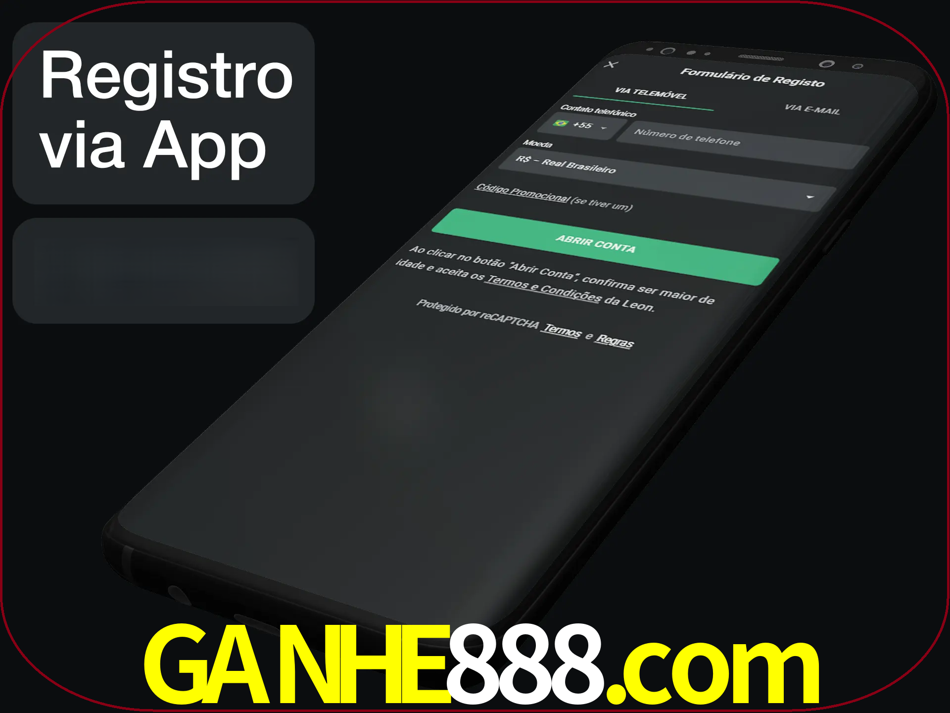 Registre-se quiclly em LeonBet usando o aplicativo.