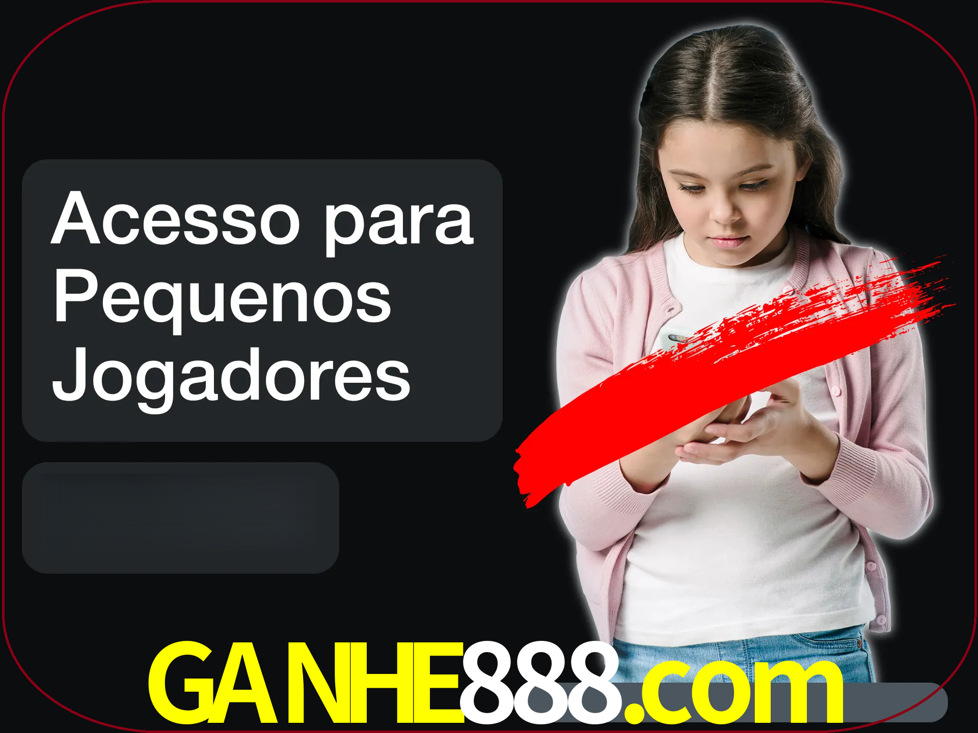 As crianças não podem jogar jogos de cassino.